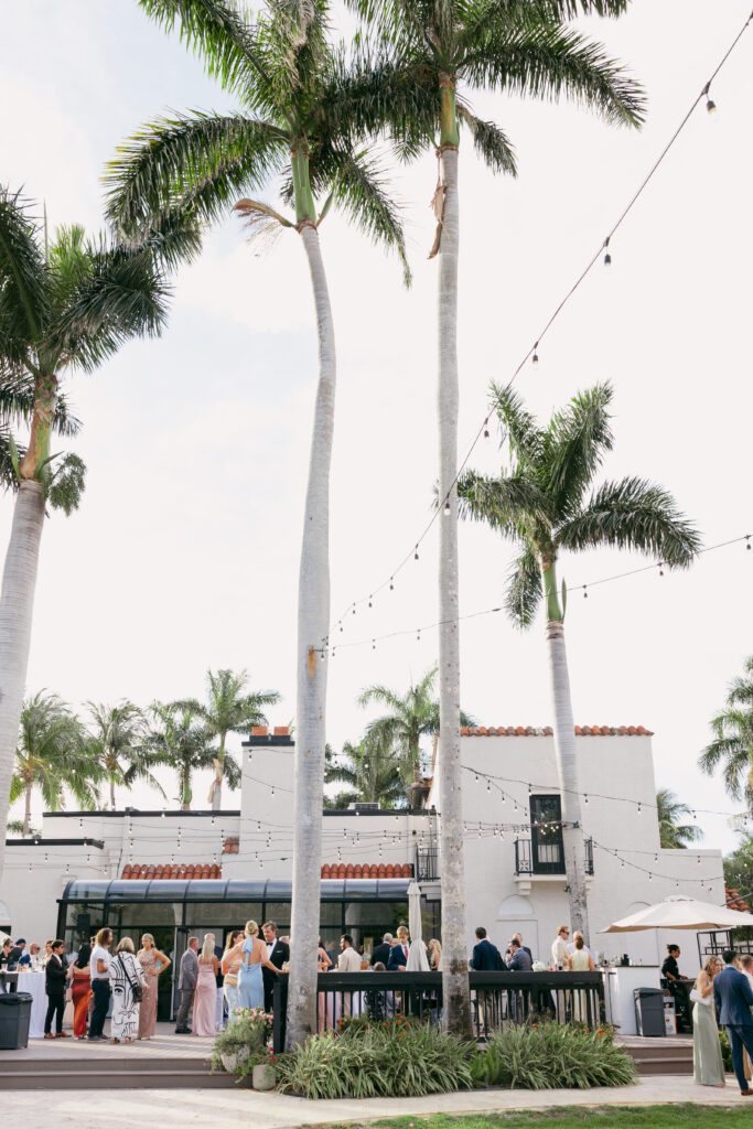 Guests mingling at reception