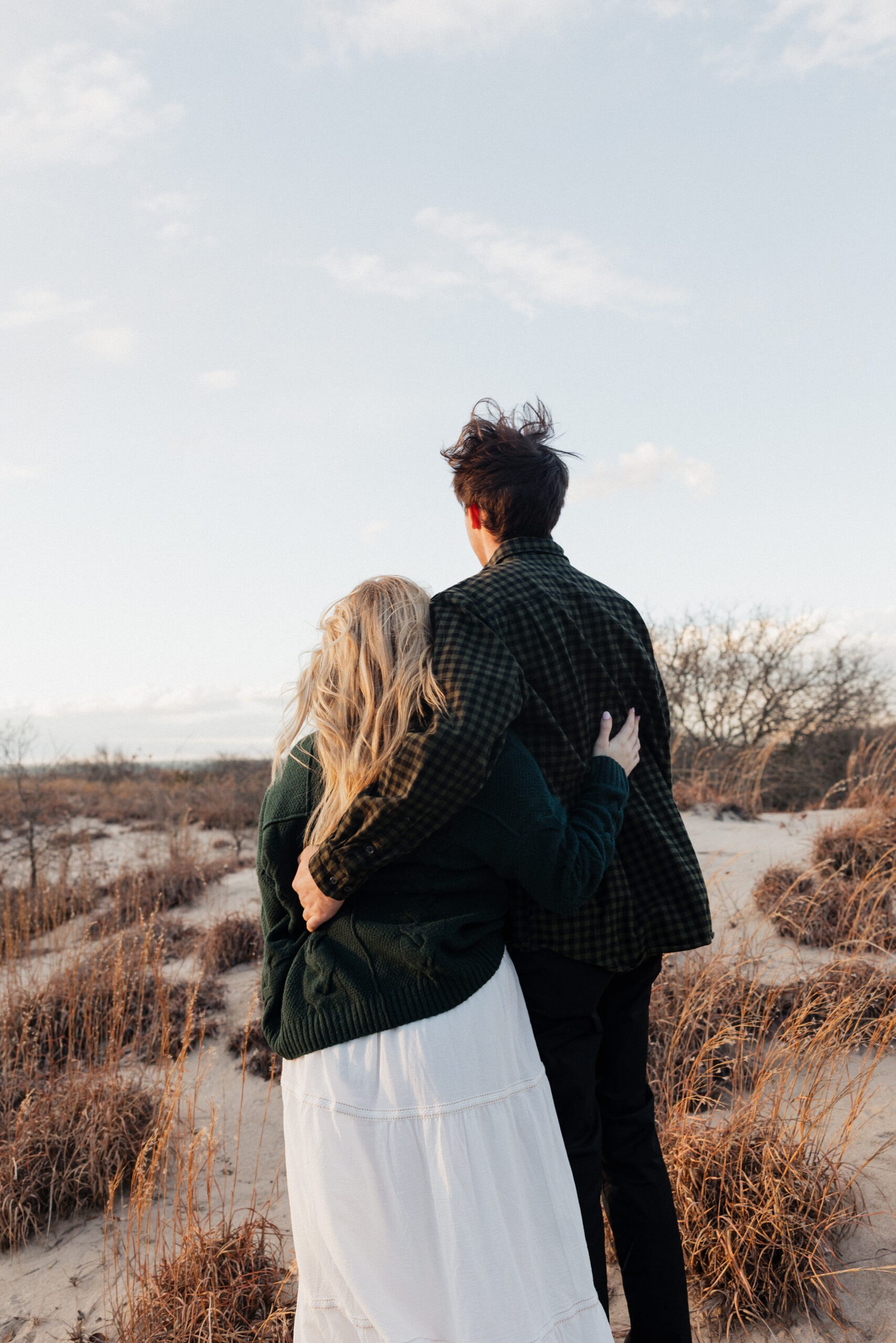 Virginia Couple on the sand dunes